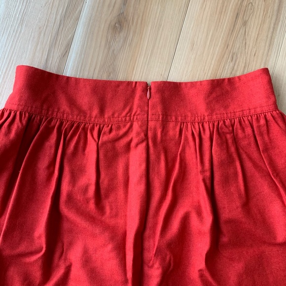 Land’s End Canvas Red Pleated Skirt - Picture 4 of 4